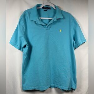 Polo by Ralph Lauren Aqua Blue Shirt Classic Casual XL